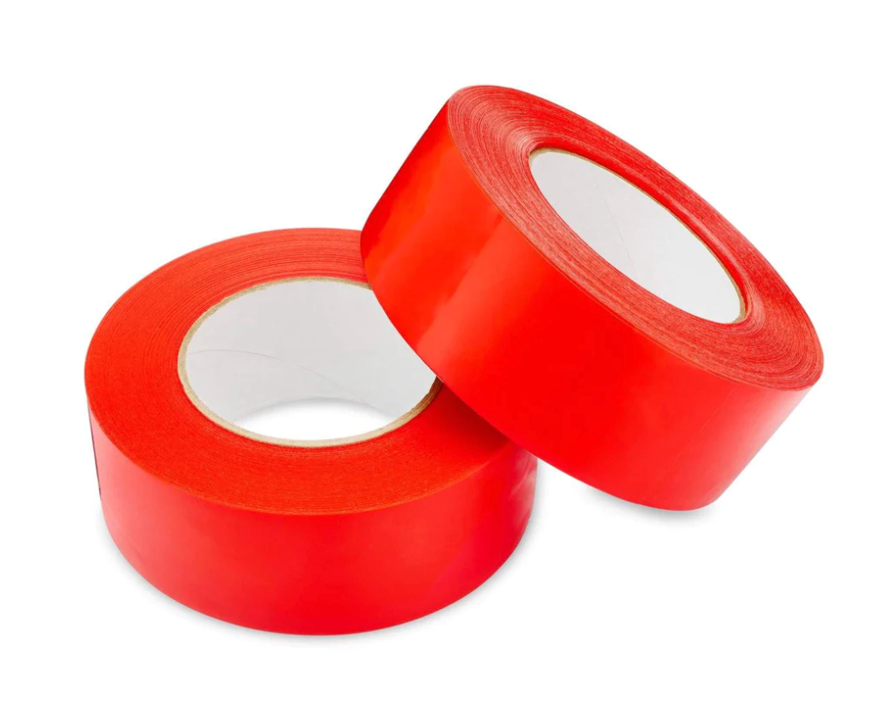Red stucco tape